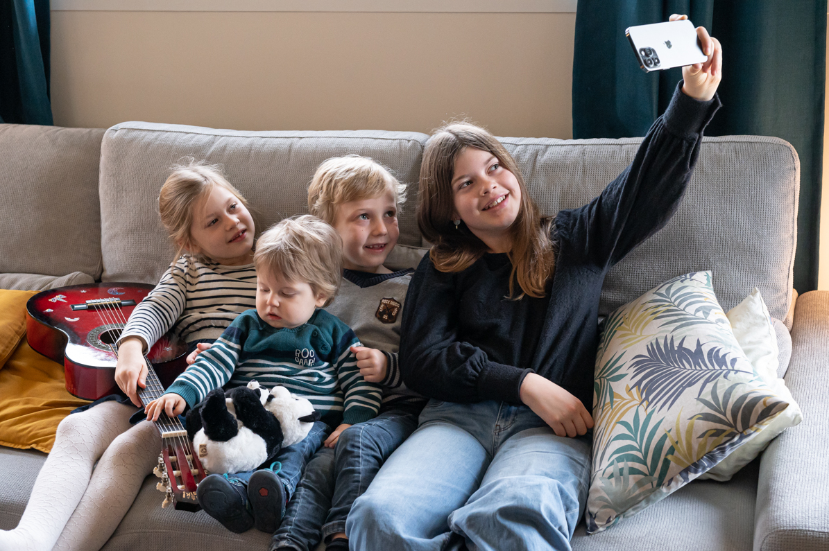 Selfie pour photo application journal familial